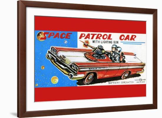 Space Patrol Car-null-Framed Premium Giclee Print