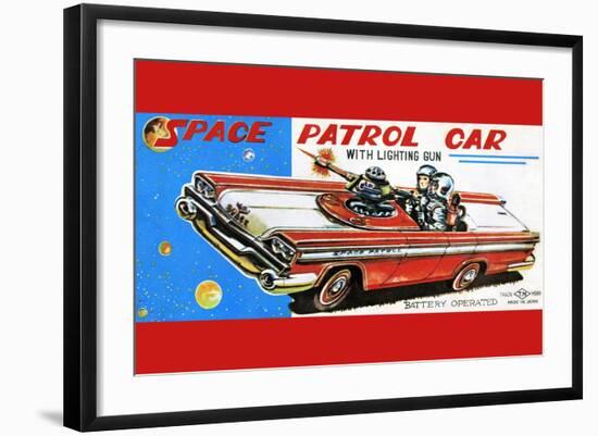 Space Patrol Car-null-Framed Art Print