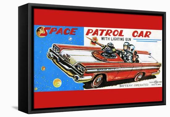 Space Patrol Car-null-Framed Stretched Canvas