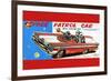 Space Patrol Car-null-Framed Art Print