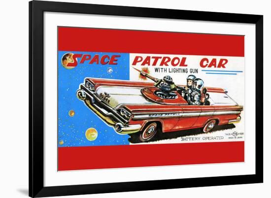 Space Patrol Car-null-Framed Art Print