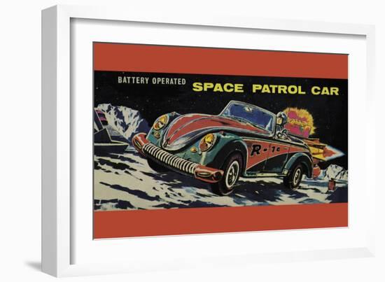 Space Patrol Car-null-Framed Art Print