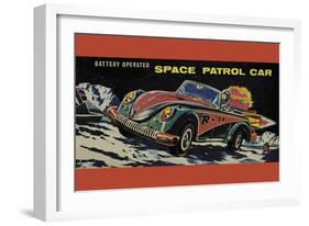 Space Patrol Car-null-Framed Art Print