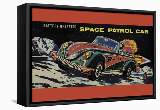 Space Patrol Car-null-Framed Stretched Canvas
