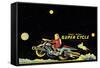 Space Patrol Super Cycle-null-Framed Stretched Canvas