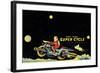 Space Patrol Super Cycle-null-Framed Art Print