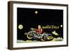 Space Patrol Super Cycle-null-Framed Art Print