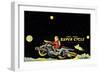 Space Patrol Super Cycle-null-Framed Premium Giclee Print