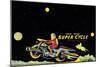 Space Patrol Super Cycle-null-Mounted Premium Giclee Print