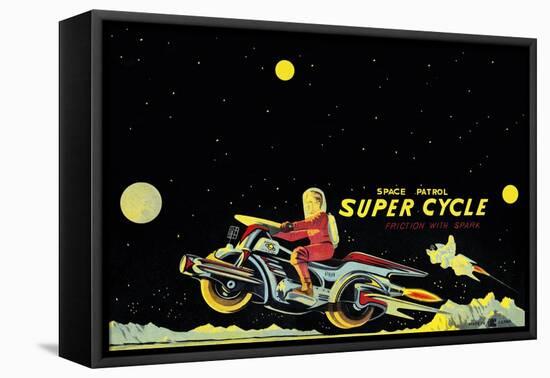 Space Patrol Super Cycle-null-Framed Stretched Canvas