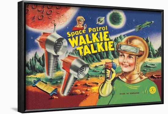 Space Patrol Walkie Talkie-null-Framed Art Print