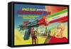 Space Pilot Super-Sonic Gun-null-Framed Stretched Canvas