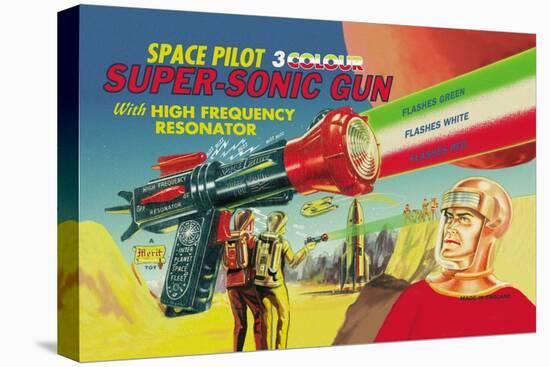 Space Pilot Super-Sonic Gun-null-Stretched Canvas