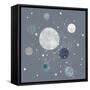 Space Planets-Leah Straatsma-Framed Stretched Canvas