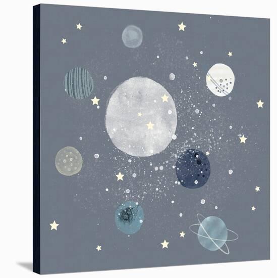 Space Planets-Leah Straatsma-Stretched Canvas