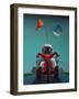 Space Racer-Cindy Thornton-Framed Art Print