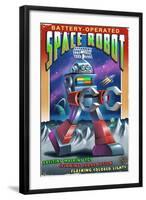 Space Robot-Lantern Press-Framed Art Print