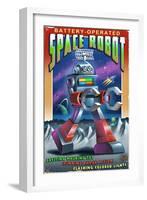 Space Robot-Lantern Press-Framed Art Print