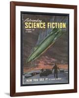 Space Rocket Arrives-Rogers-Framed Art Print