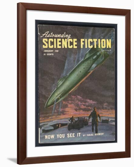 Space Rocket Arrives-Rogers-Framed Art Print