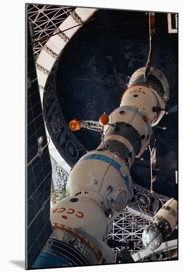 Space Rocket Model-null-Mounted Photographic Print