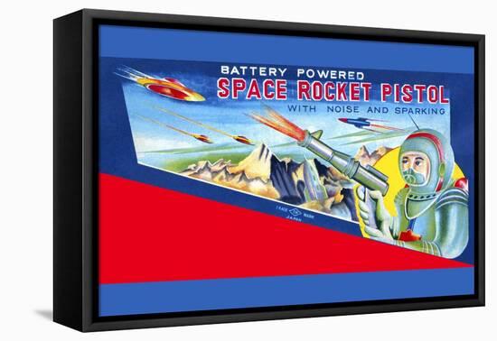 Space Rocket Pistol-null-Framed Stretched Canvas