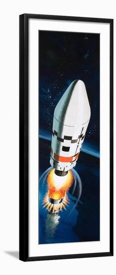 Space Rocket-Wilf Hardy-Framed Giclee Print
