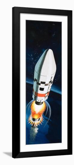 Space Rocket-Wilf Hardy-Framed Giclee Print