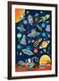 Space Scene-Sean Sims-Framed Premium Giclee Print