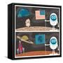 Space Scenes-Malchev-Framed Stretched Canvas