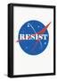 Space Science Resist Insignia-null-Framed Poster