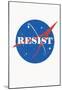 Space Science Resist Insignia-null-Mounted Poster