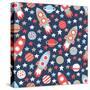 Space Seamless Pattern-Texturis-Stretched Canvas