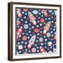 Space Seamless Pattern-Texturis-Framed Art Print