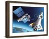 Space Service-Nikola Knezevic-Framed Art Print