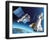 Space Service-Nikola Knezevic-Framed Art Print