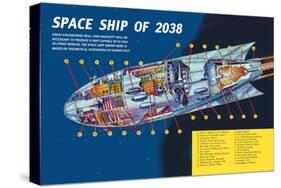 Space Ship of 2038-null-Stretched Canvas