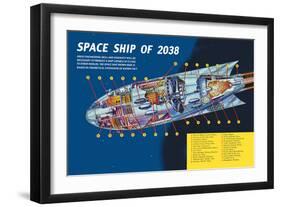 Space Ship of 2038-null-Framed Art Print