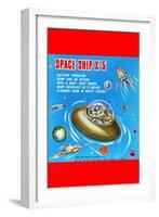 Space Ship X-5-null-Framed Art Print