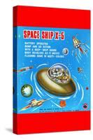 Space Ship X-5-null-Stretched Canvas