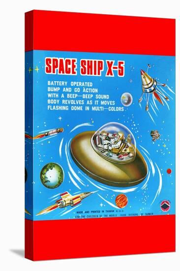 Space Ship X-5-null-Stretched Canvas