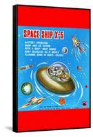 Space Ship X-5-null-Framed Stretched Canvas