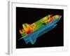 Space shuttle aerodynamics-Science Source-Framed Giclee Print