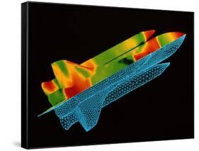 Space shuttle aerodynamics-Science Source-Framed Stretched Canvas