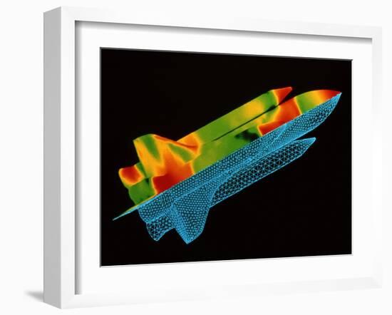 Space shuttle aerodynamics-Science Source-Framed Giclee Print