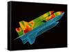 Space shuttle aerodynamics-Science Source-Framed Stretched Canvas