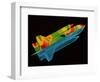 Space shuttle aerodynamics-Science Source-Framed Giclee Print