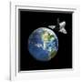 Space Shuttle And Earth-Friedrich Saurer-Framed Photographic Print