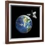 Space Shuttle And Earth-Friedrich Saurer-Framed Photographic Print