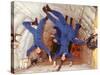 Space Shuttle Astronauts in Zero Gravity Training-null-Stretched Canvas